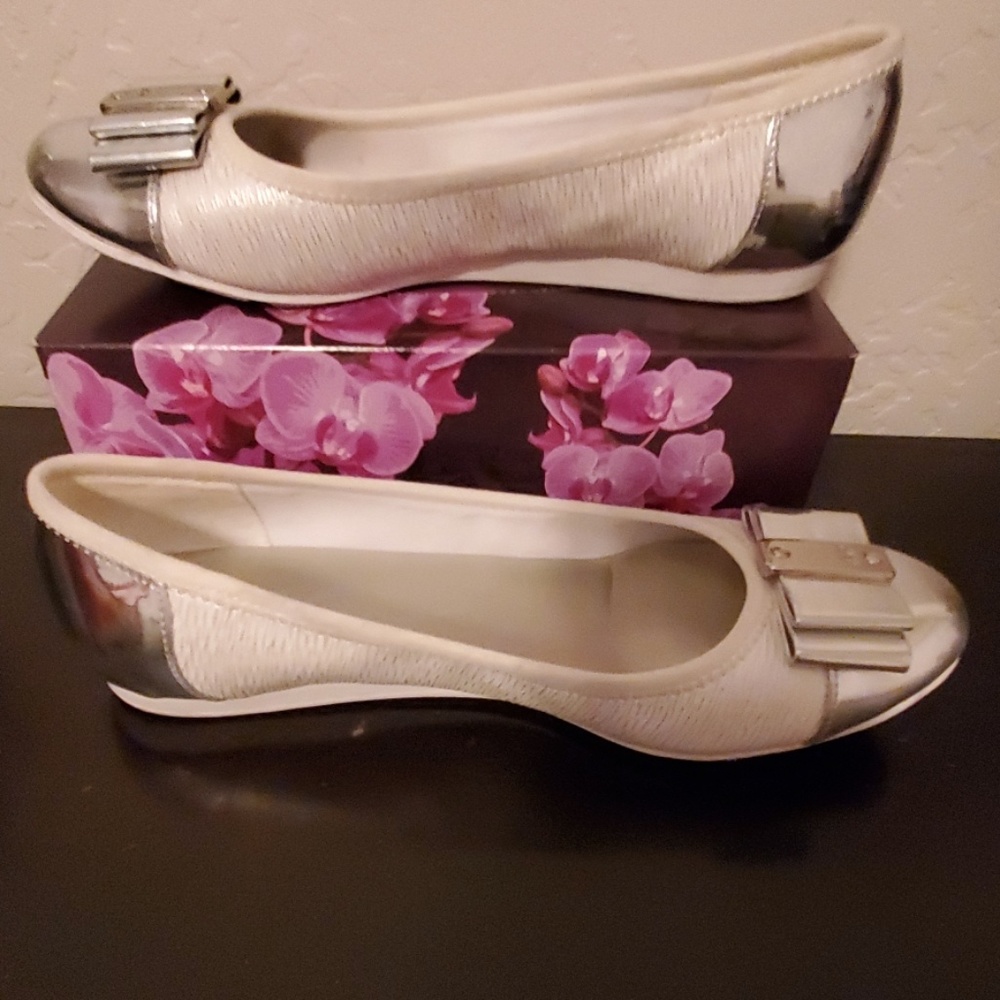 Anne Klein Sport white flat